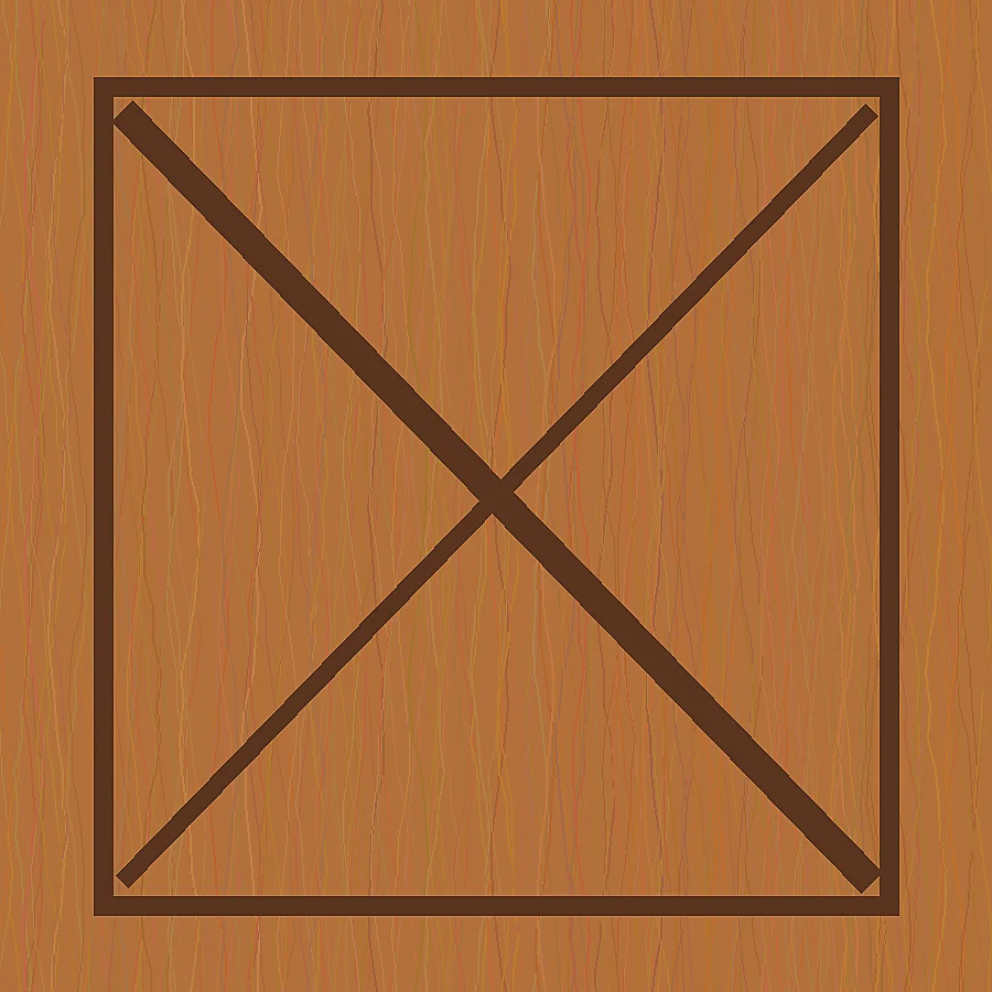 Barn-style cross-brace timber door leaf pattern sample