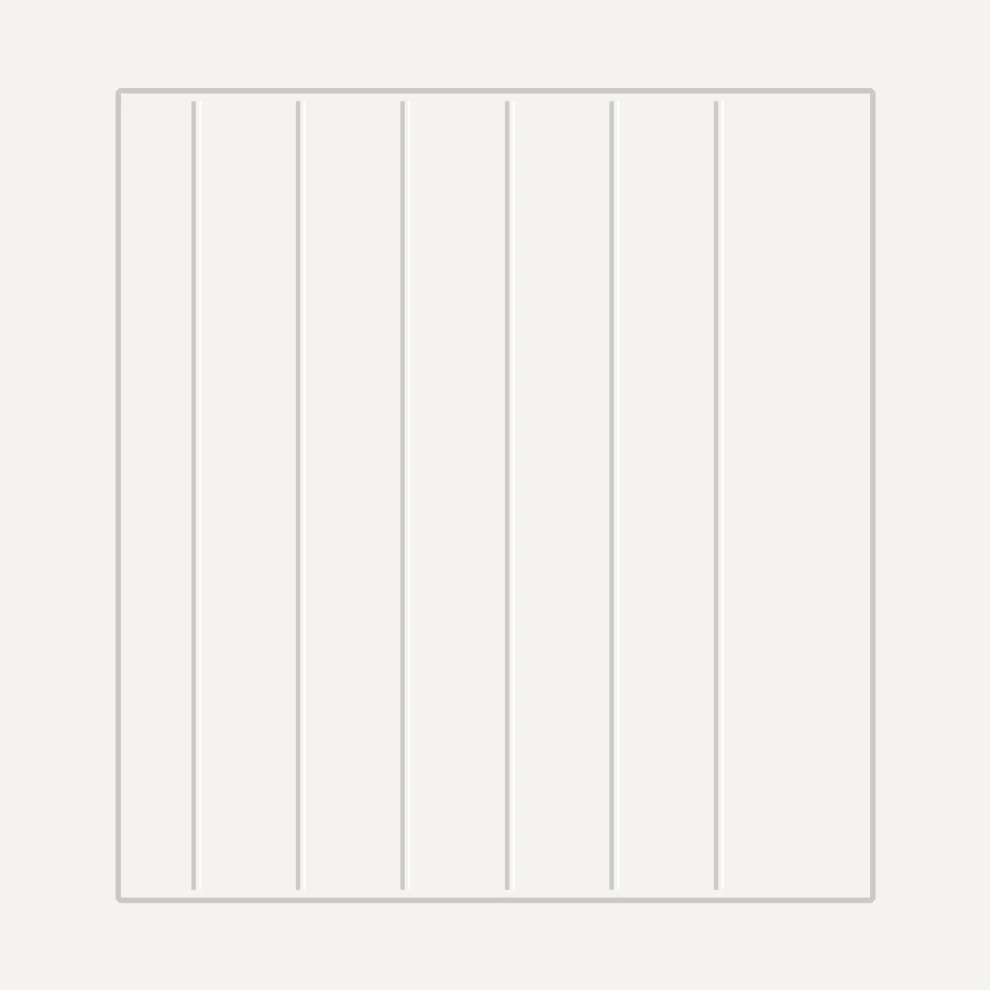 White square groove painted door leaf pattern sample