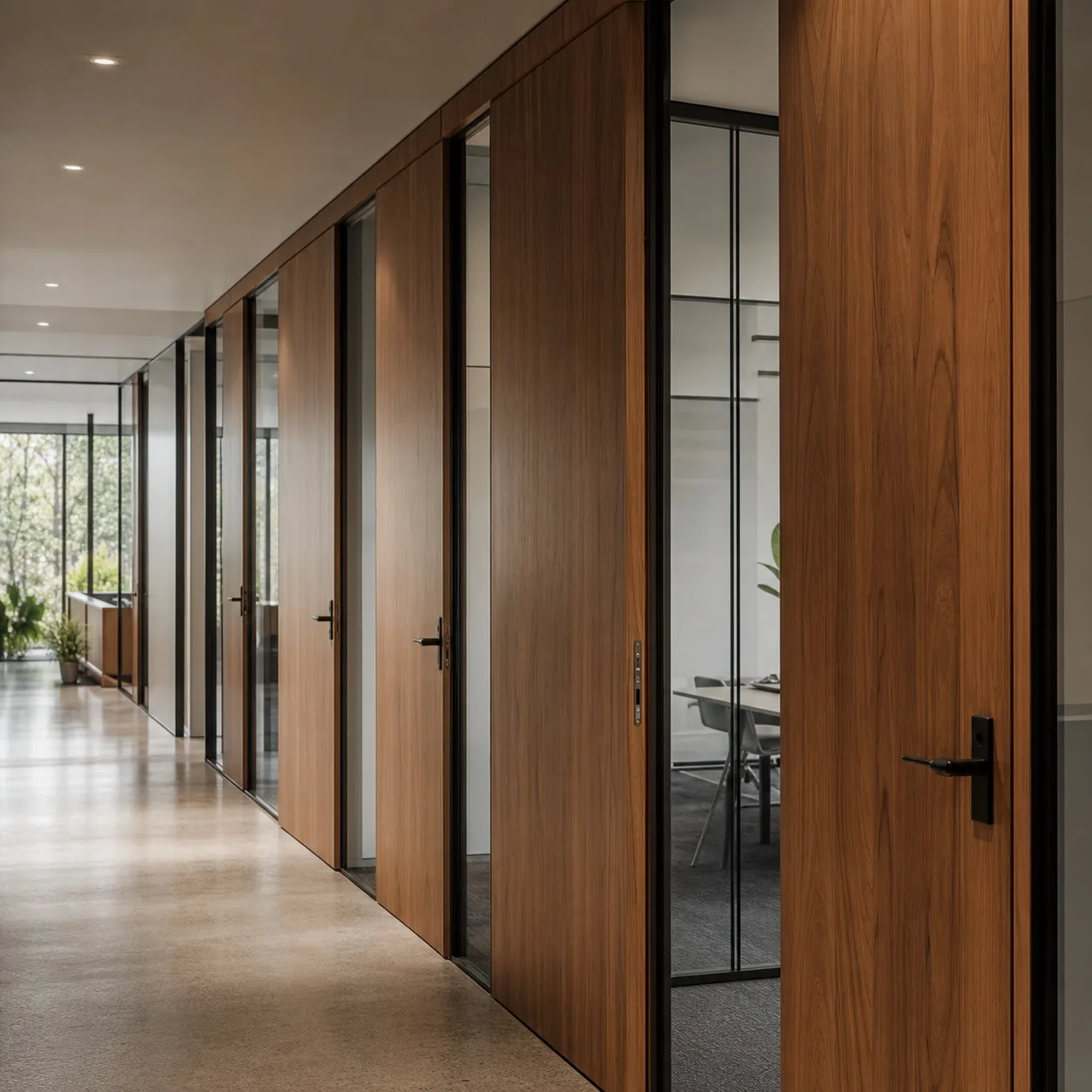 Commercial fitout featuring Brightwater Joinery door systems