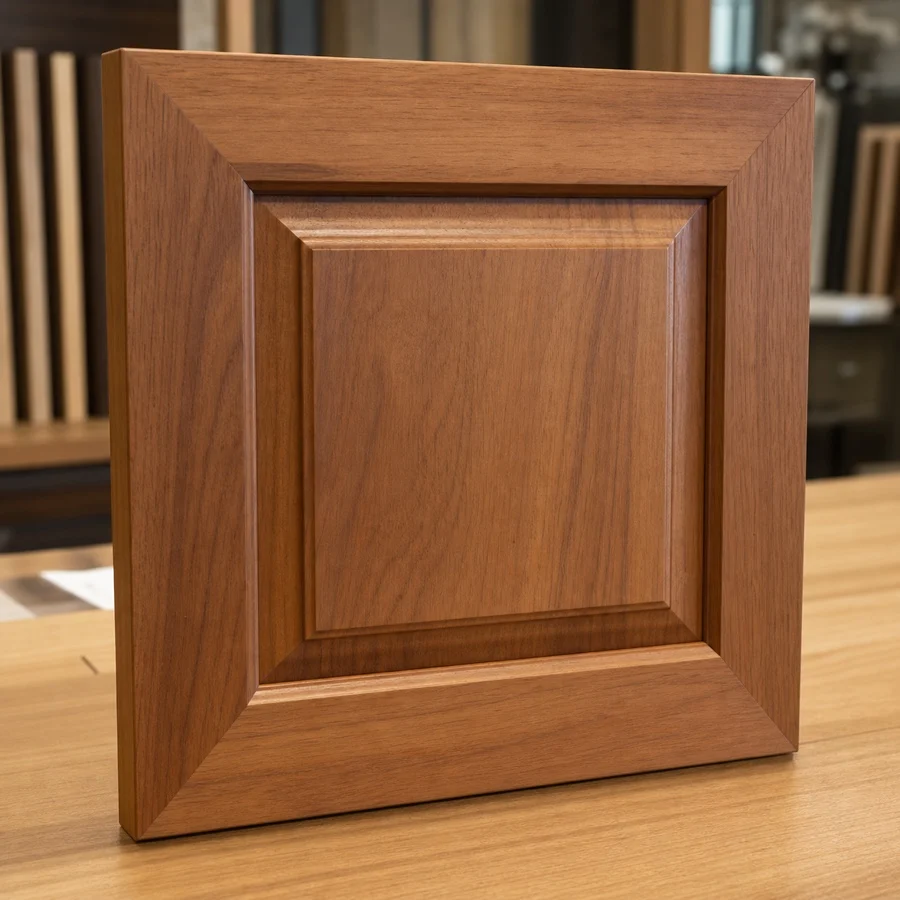 Solid timber wardrobe detail sample